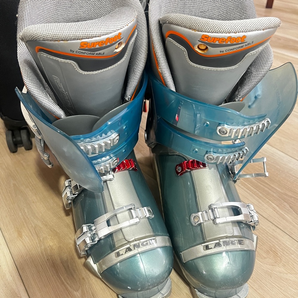 Men's Ski Boots - Blue and Silver